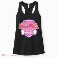 Mama Patrol Dog Mom Dad Funny Gift Birthday Party Women's Tank Top thumb 0