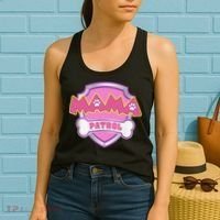 Mama Patrol Dog Mom Dad Funny Gift Birthday Party Women's Tank Top thumb 2