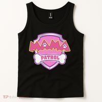 Mama Patrol Dog Mom Dad Funny Gift Birthday Party Tank Top thumb 2