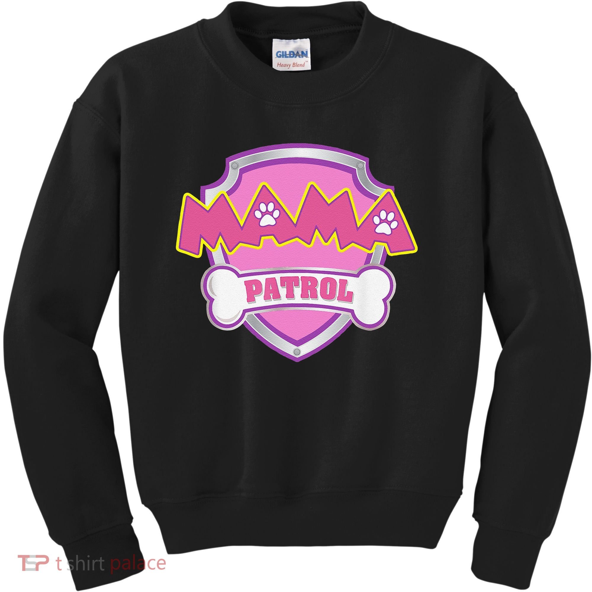 Mama Patrol Dog Mom Dad Funny Gift Birthday Party Kids Sweatshirt