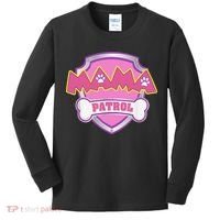 Mama Patrol Dog Mom Dad Funny Gift Birthday Party Kids Long Sleeve Shirt thumb 0