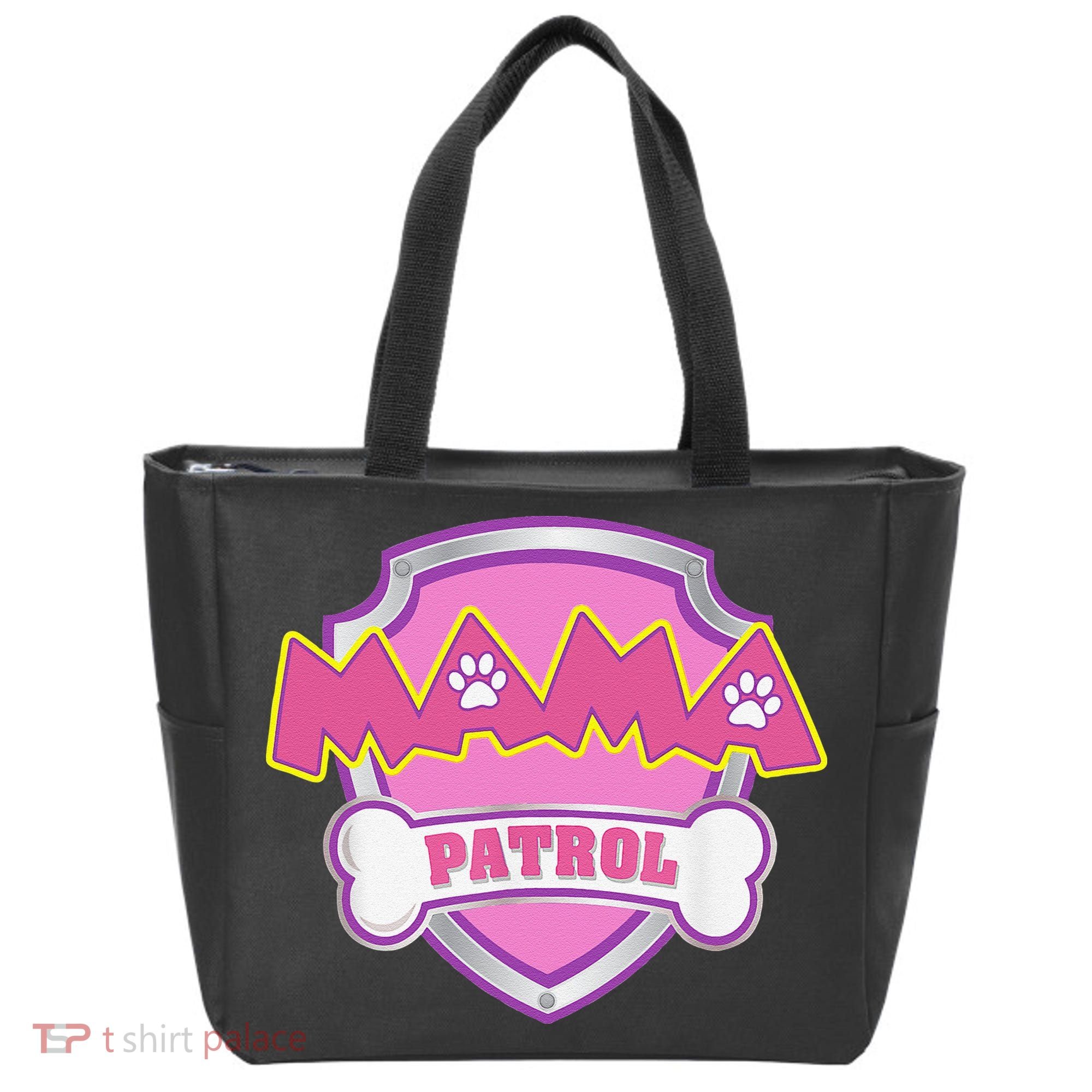 Mama Patrol Dog Mom Dad Funny Gift Birthday Party Tote Bag