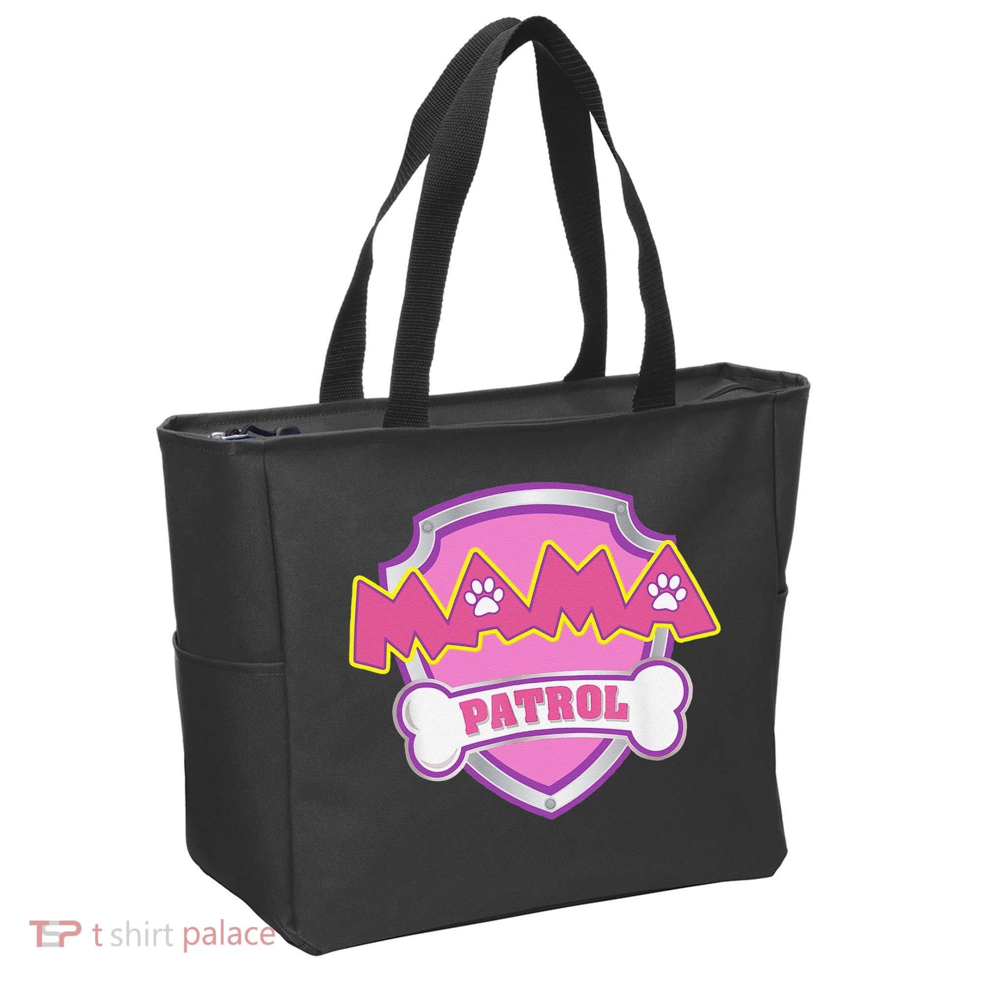 Mama Patrol Dog Mom Dad Funny Gift Birthday Party Tote Bag