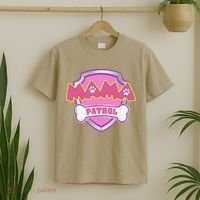 Mama Patrol Dog Mom Dad Funny Gift Birthday Party T-Shirt thumb 2