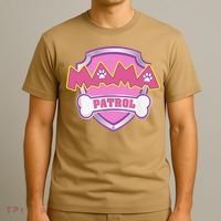 Mama Patrol Dog Mom Dad Funny Gift Birthday Party T-Shirt thumb 3