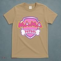 Mama Patrol Dog Mom Dad Funny Gift Birthday Party T-Shirt thumb 5