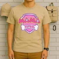 Mama Patrol Dog Mom Dad Funny Gift Birthday Party T-Shirt thumb 6