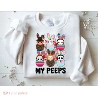 My Peeps Easter Horror Eggs Horror Movie Easter Horror Easter Sweatshirt thumb 2