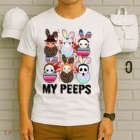 My Peeps Easter Horror Eggs Horror Movie Easter Horror Easter T-Shirt thumb 6