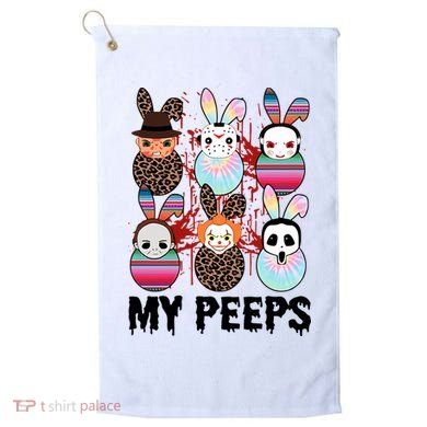 My Peeps Easter Horror Eggs Horror Movie Easter Horror Easter Golf Towel