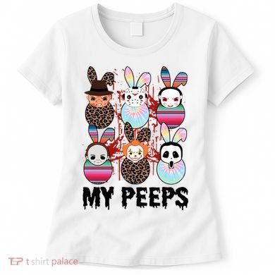 My Peeps Easter Horror Eggs Horror Movie Easter Horror Easter Women's T-Shirt