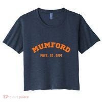 Mumford Phys. Ed. Dept. Novelty Women's Crop Top Tee thumb 0
