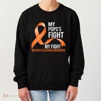 My Pops's Fight My Fight Multiple Sclerosis Ms Warrior Gift Women's Sweatshirt thumb 0