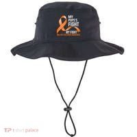 My Pops's Fight My Fight Multiple Sclerosis Ms Warrior Gift Bucket Hat thumb 0