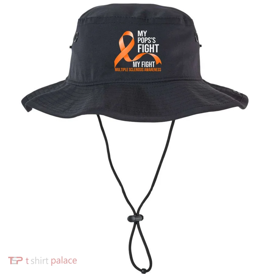 My Pops's Fight My Fight Multiple Sclerosis Ms Warrior Gift Bucket Hat