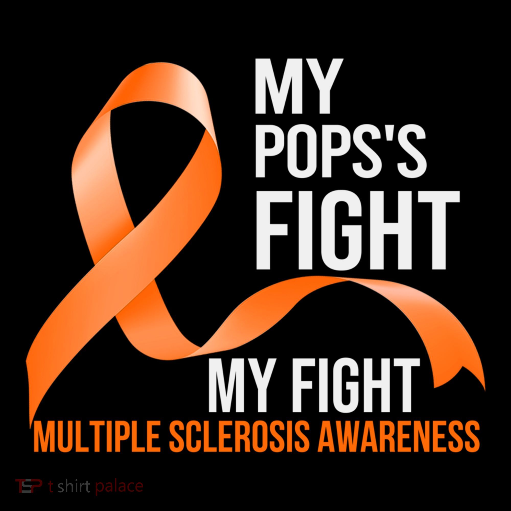 My Pops's Fight My Fight Multiple Sclerosis Ms Warrior Gift Coffee Mug