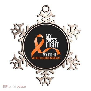 My Pops's Fight My Fight Multiple Sclerosis Ms Warrior Gift Ornament