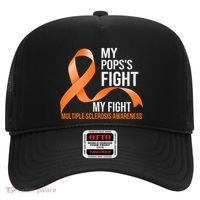 My Pops's Fight My Fight Multiple Sclerosis Ms Warrior Gift Hat thumb 0