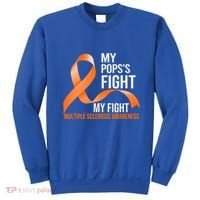 My Pops's Fight My Fight Multiple Sclerosis Ms Warrior Gift Sweatshirt thumb 0