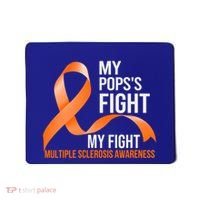 My Pops's Fight My Fight Multiple Sclerosis Ms Warrior Gift Mousepad thumb 0
