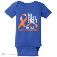 My Pops's Fight My Fight Multiple Sclerosis Ms Warrior Gift Baby Bodysuit thumb 0