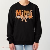 Mimi Pumpkin Fall Coquette Bow Thanksgiving Mom Women's Sweatshirt thumb 0