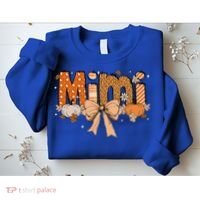 Mimi Pumpkin Fall Coquette Bow Thanksgiving Mom Sweatshirt thumb 2