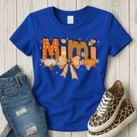 Mimi Pumpkin Fall Coquette Bow Thanksgiving Mom Women's T-Shirt thumb 3