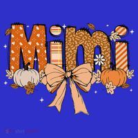 Mimi Pumpkin Fall Coquette Bow Thanksgiving Mom Women's T-Shirt thumb 6