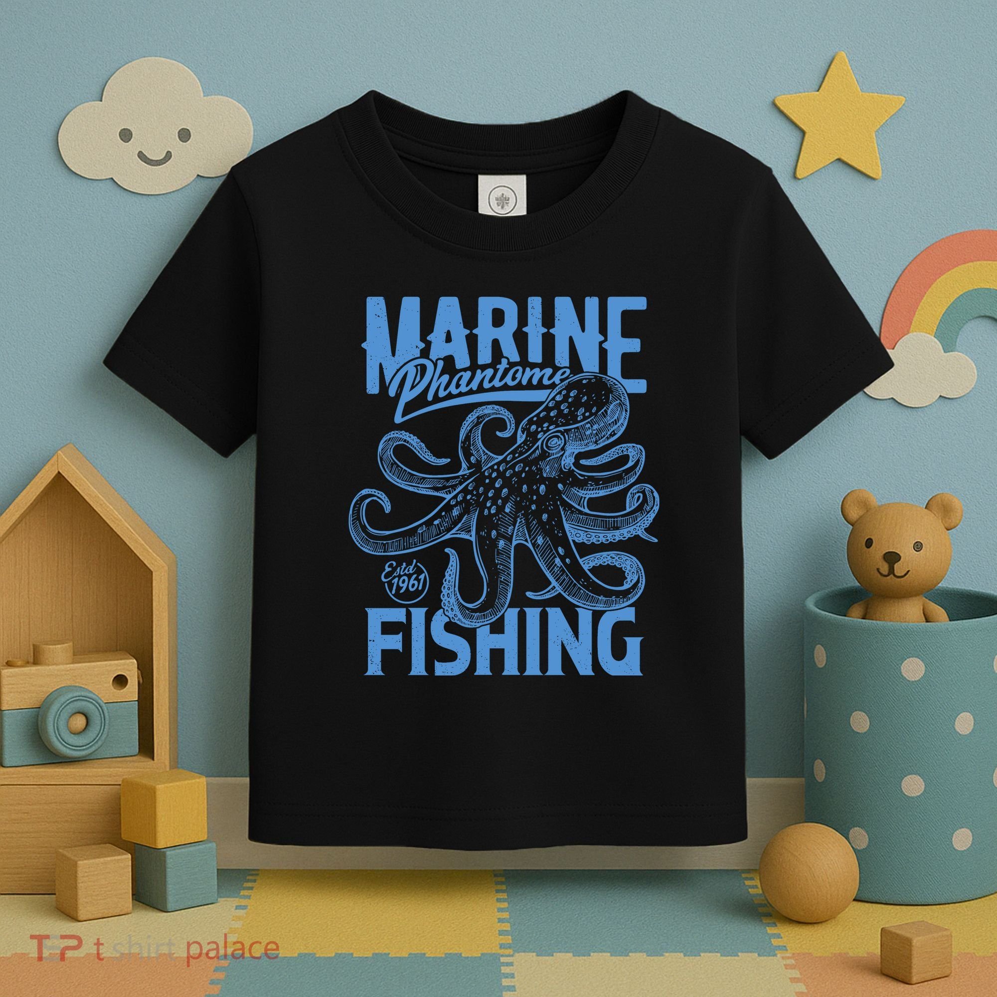 Marine Phantome Fishing Toddler T-Shirt