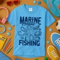 Marine Phantome Fishing Kids T-Shirt thumb 3