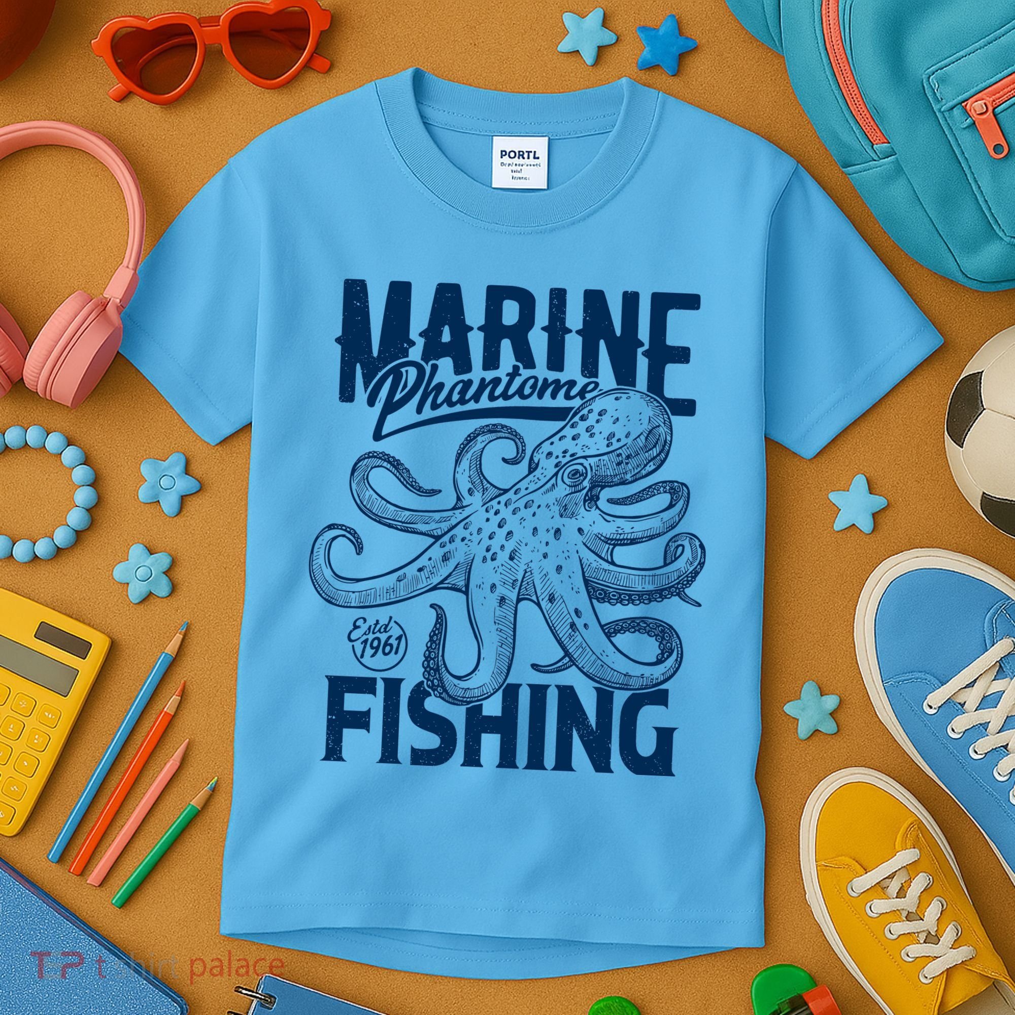Marine Phantome Fishing Kids T-Shirt