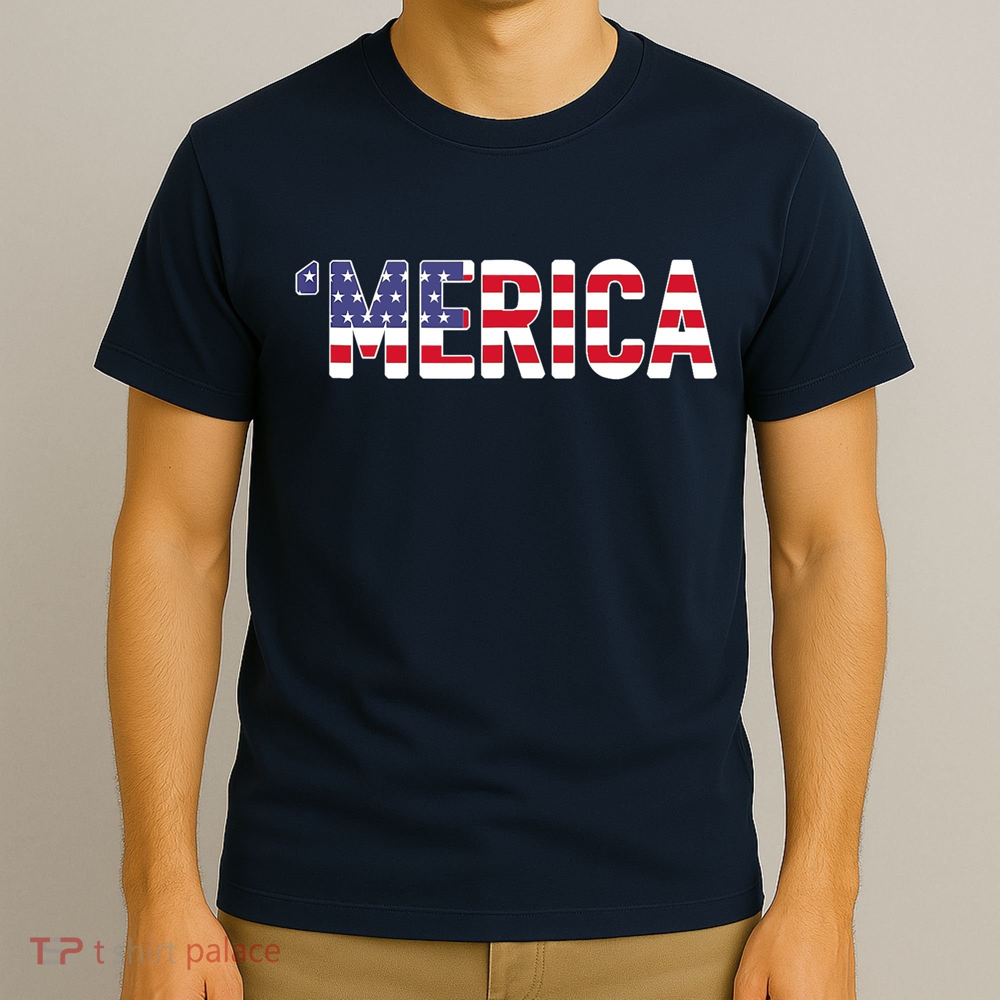 'Merica Patriotic Flag USA United States America Novelty T-Shirt