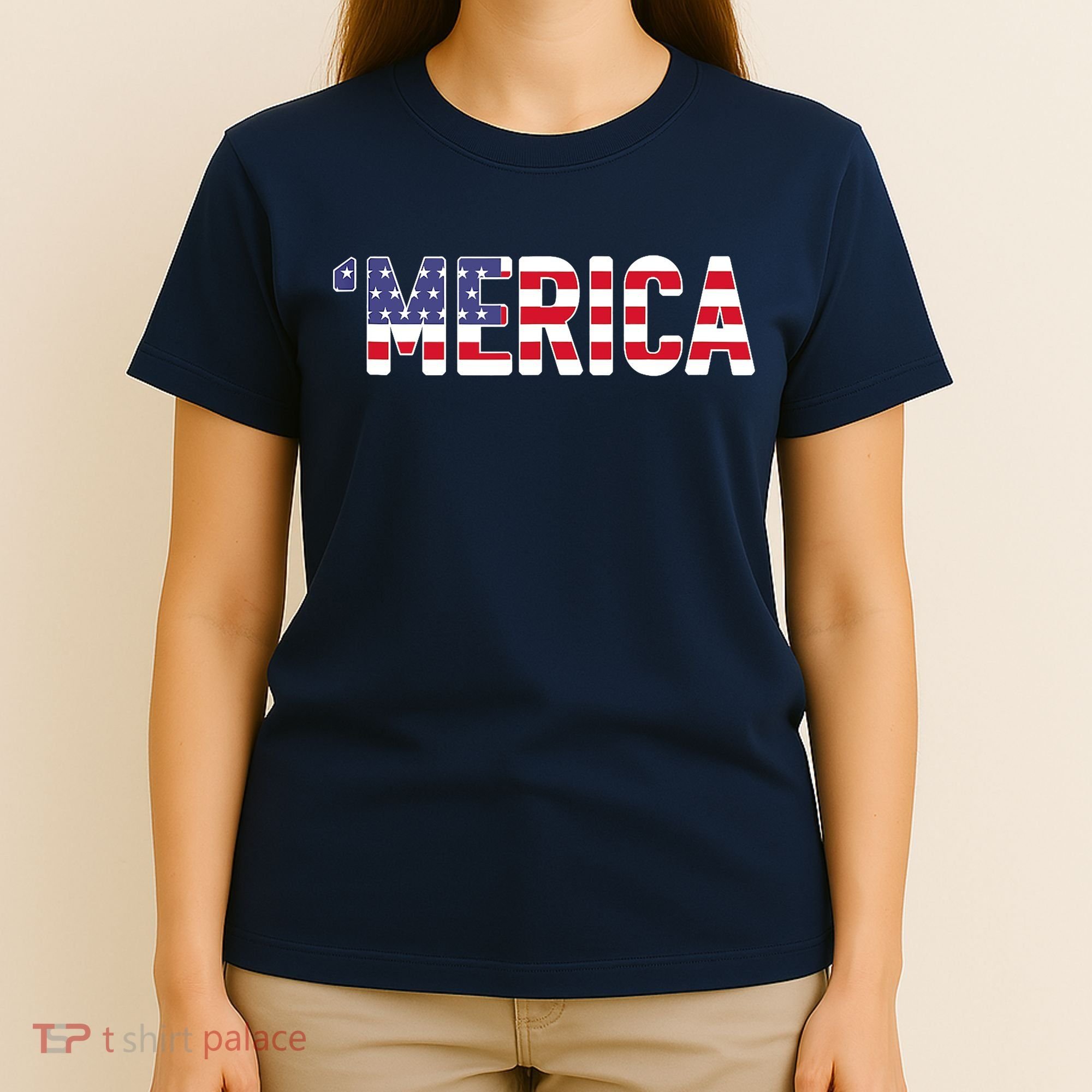 'Merica Patriotic Flag USA United States America Novelty T-Shirt