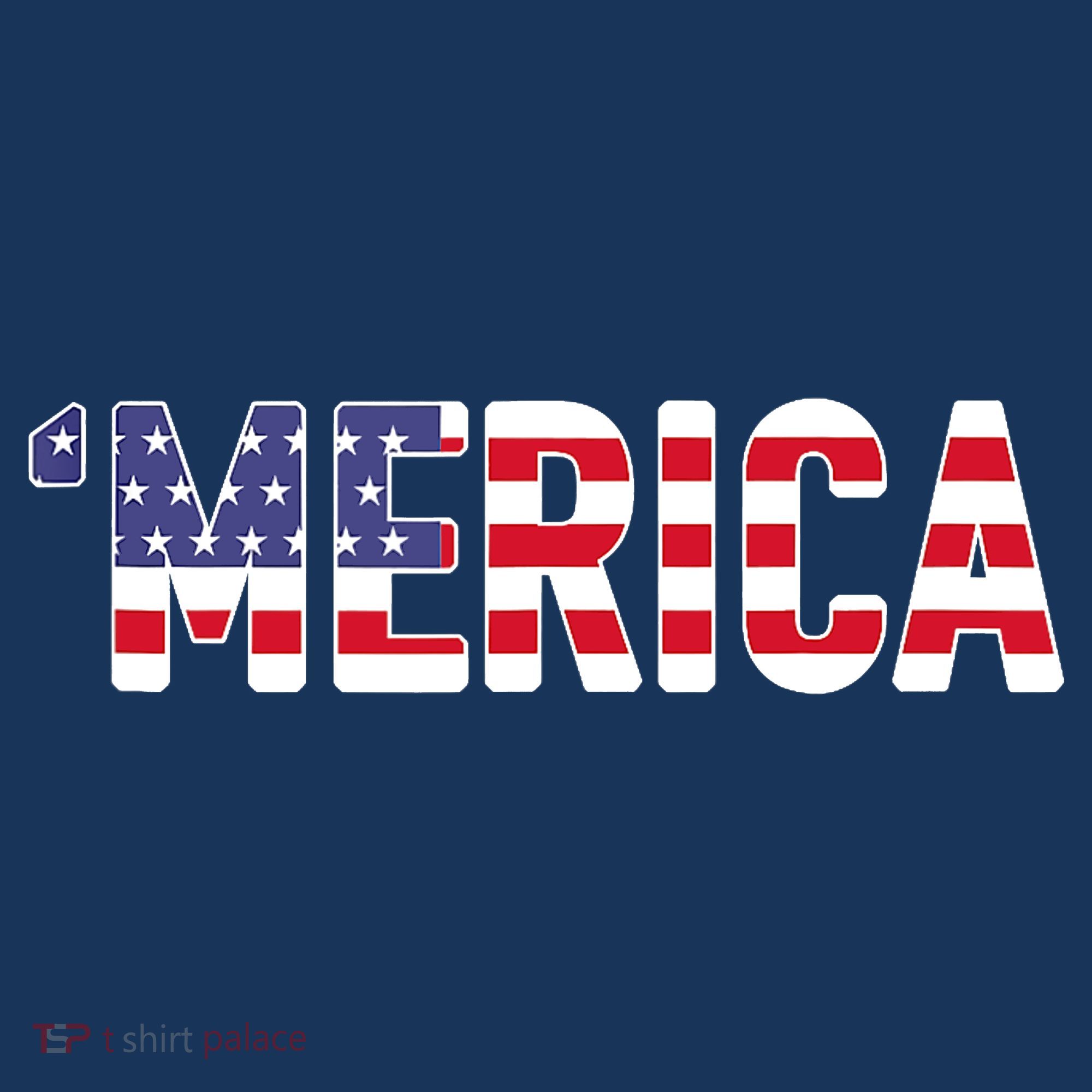 'Merica Patriotic Flag USA United States America Novelty Polo