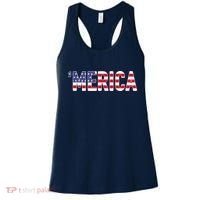 'Merica Patriotic Flag USA United States America Novelty Women's Tank Top thumb 0