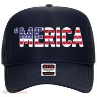 'Merica Patriotic Flag USA United States America Novelty Hat thumb 0