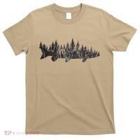 Musky Pine Forest Treeline Outdoor Fishing Angler T-Shirt thumb 0