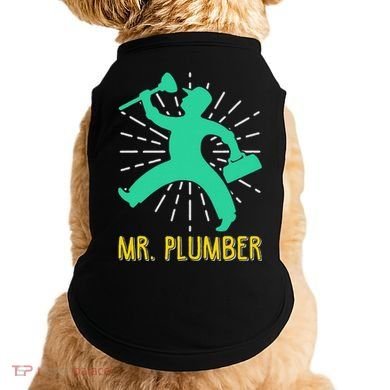 Mr. Plumber Funny Plumber Doggie Tank