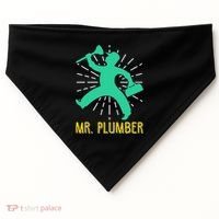 Mr. Plumber Funny Plumber USA-Made Doggie Bandana thumb 0