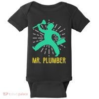 Mr. Plumber Funny Plumber Baby Bodysuit thumb 0