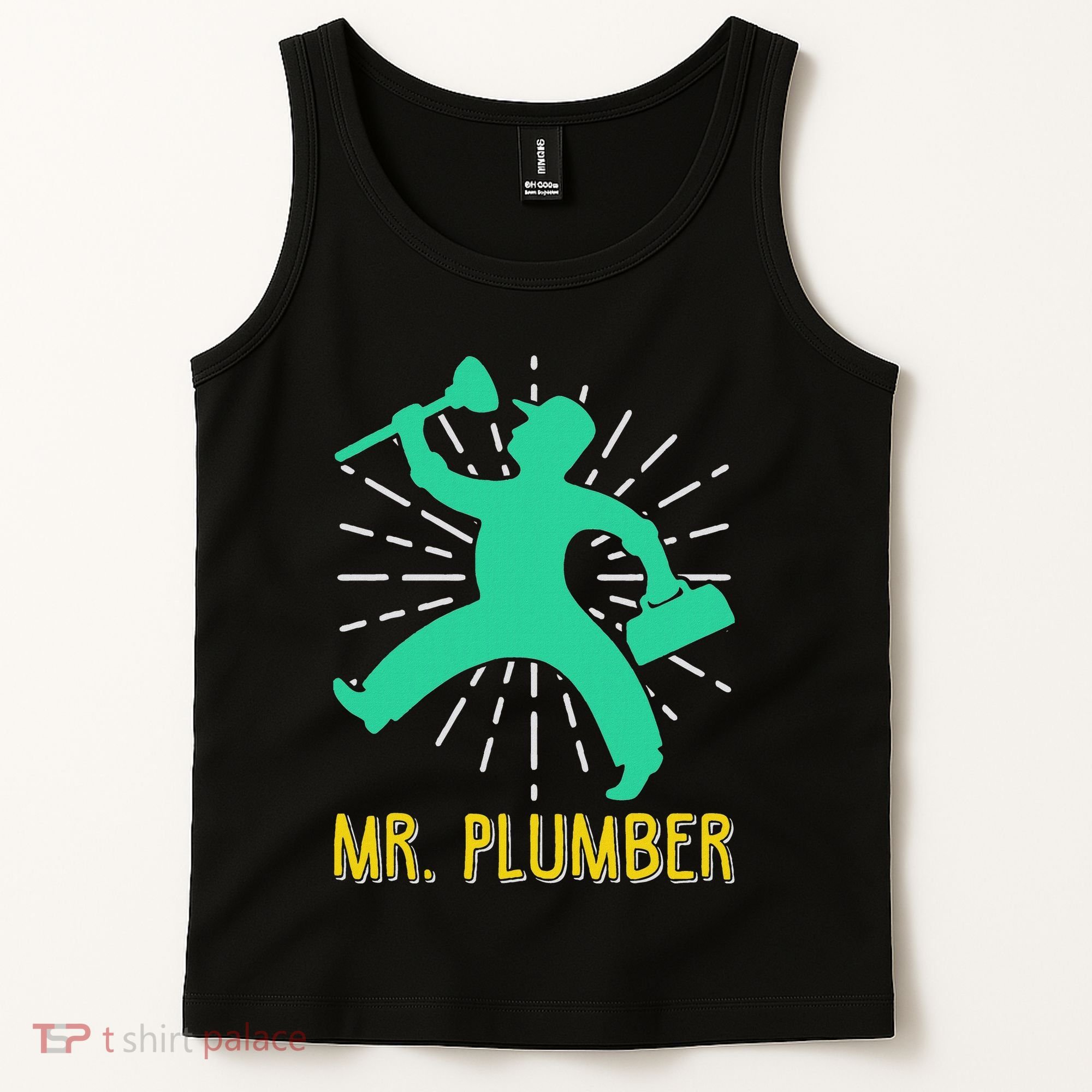 Mr. Plumber Funny Plumber Tank Top