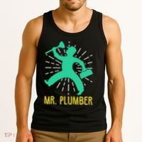 Mr. Plumber Funny Plumber Tank Top thumb 3