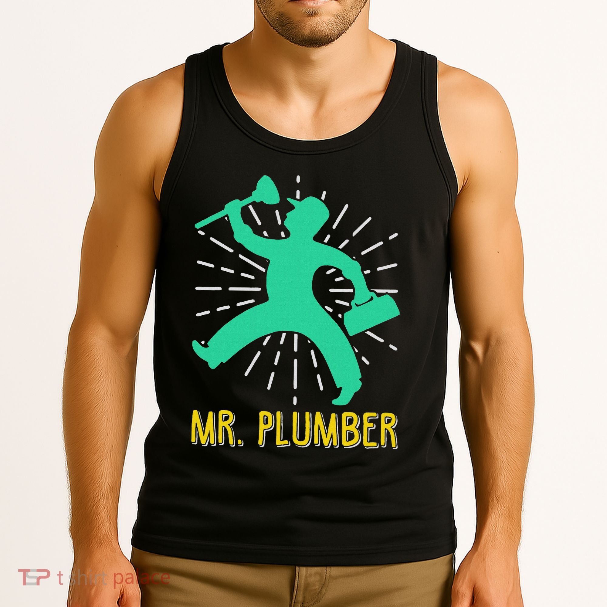 Mr. Plumber Funny Plumber Tank Top
