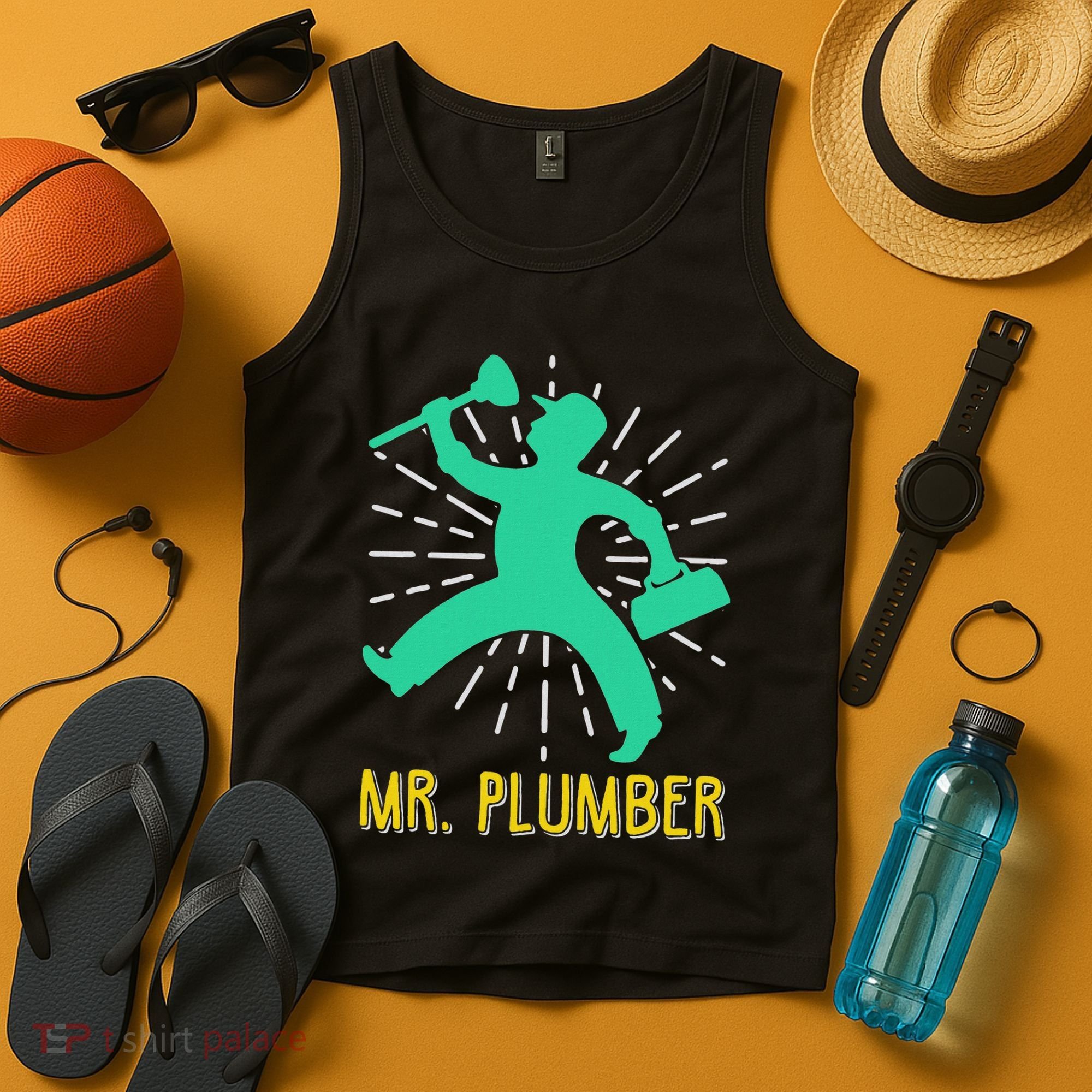 Mr. Plumber Funny Plumber Tank Top