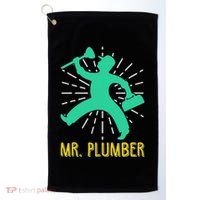 Mr. Plumber Funny Plumber Golf Towel thumb 0