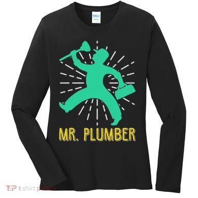 Mr. Plumber Funny Plumber Women's Long Sleeve Shirt