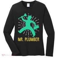 Mr. Plumber Funny Plumber Women's Long Sleeve Shirt thumb 0