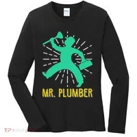Mr. Plumber Funny Plumber Women's Long Sleeve Shirt thumb 0