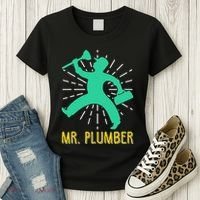 Mr. Plumber Funny Plumber Women's T-Shirt thumb 3